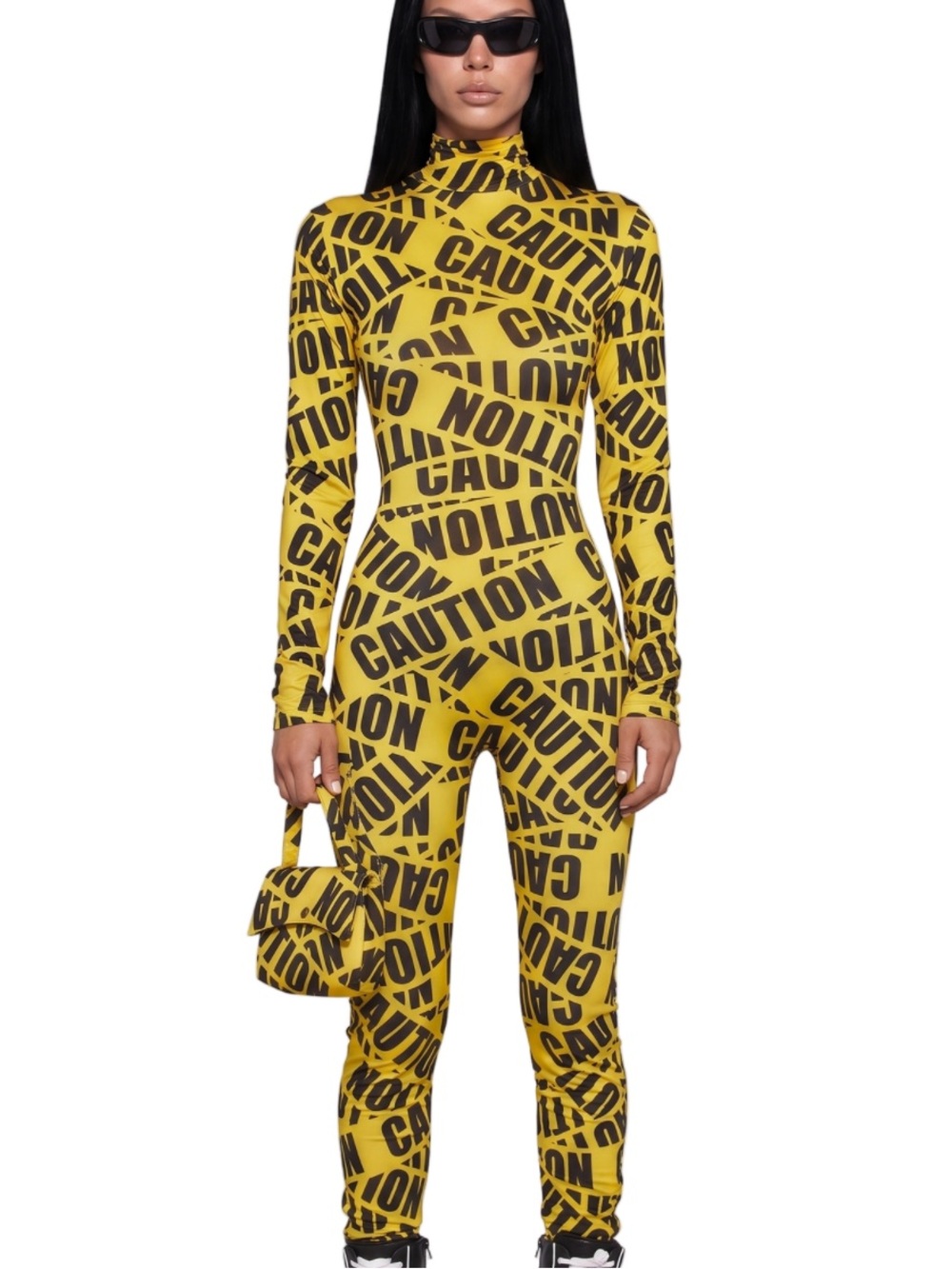 Forplay Caution Tape Sexy Costume Jumpsuit M/L